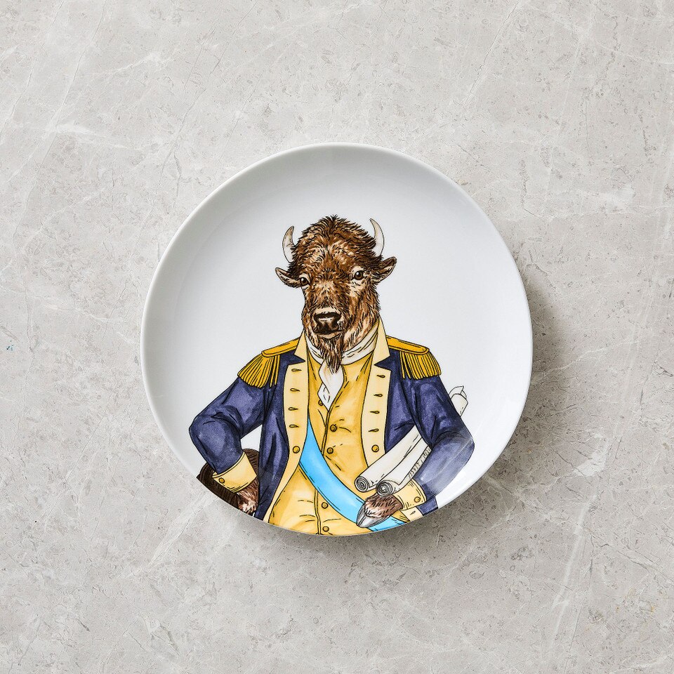 Dapper Animal Patriotic Salad Plates